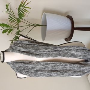 H&M Divided Black and White Infinity Scarf and Shawl